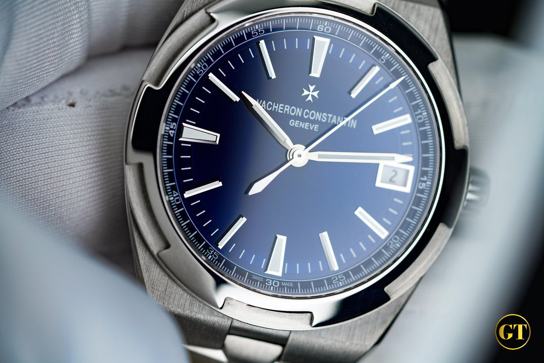 Vacheron Constantin Overseas 4500V Blue Dial 2020 Full Set Box Papers Three Straps
