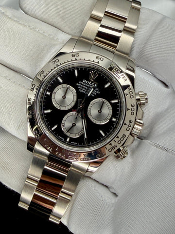 Rolex Daytona Cosmograph White Gold / Black - Steel / Oyster