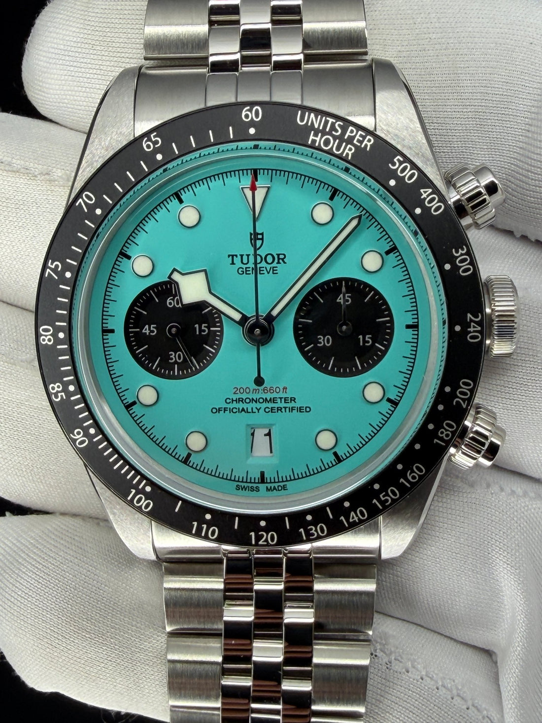 Tudor Black Bay Chrono M79360N-0024 Flamingo Blue 2026 New Unworn Full Set