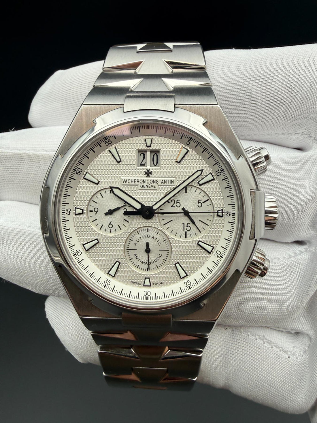 Vacheron Constantin Overseas Chronograph 49150 White Dial